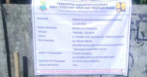 Warga Sangat Terbantu Dengan Adanya Pembangunan Saluran di Desa Kertasari