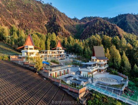 Penampakan Terminal Seruni Point Kawasan Strategis Pariwisata Nasional Bromo - Tengger - Semeru di Cemoro Lawang Desa Ngadisari kecamatan Sukapura, Probolinggo, Jawa e