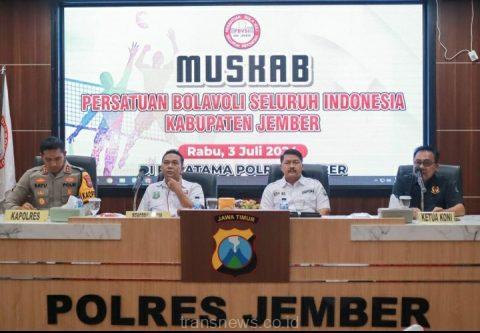 PBVSI Pengurus Cabang Bola Voli Seluru Indonesi Kabupaten Jember menggelar Musyawarah