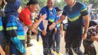 Menteri ATR/BPN secara resmi membuka turnamen Voli piala Menteri ATR/BPN di gor Nanggala Kopassus, Cijantung, Jakarta Timur, Jumat, 23 Agustus 2024