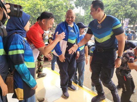 Menteri ATR/BPN secara resmi membuka turnamen Voli piala Menteri ATR/BPN di gor Nanggala Kopassus, Cijantung, Jakarta Timur, Jumat, 23 Agustus 2024