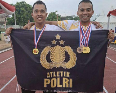 Kedua Atlet Aipda Dani Anton wahyudi SH.dan bripka Dani fajar febrianto