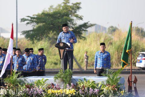 Plt. Bupati Subandi Pimpin Apel ASN di MPP Sidoarjo