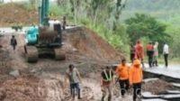 BPBD Jatim Bersama BPBD Kabupaten Malang Tinjau Longsor di Jalur Lintas Selatan