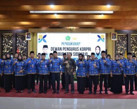 Plt. Bupati Sidoarjo Subandi Hadiri Pengukuhan Dewan Pengurus Korpri Kab. Sidoarjo Masa Bakti 2024 - 2029